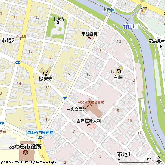 福井北部支店付近の地図